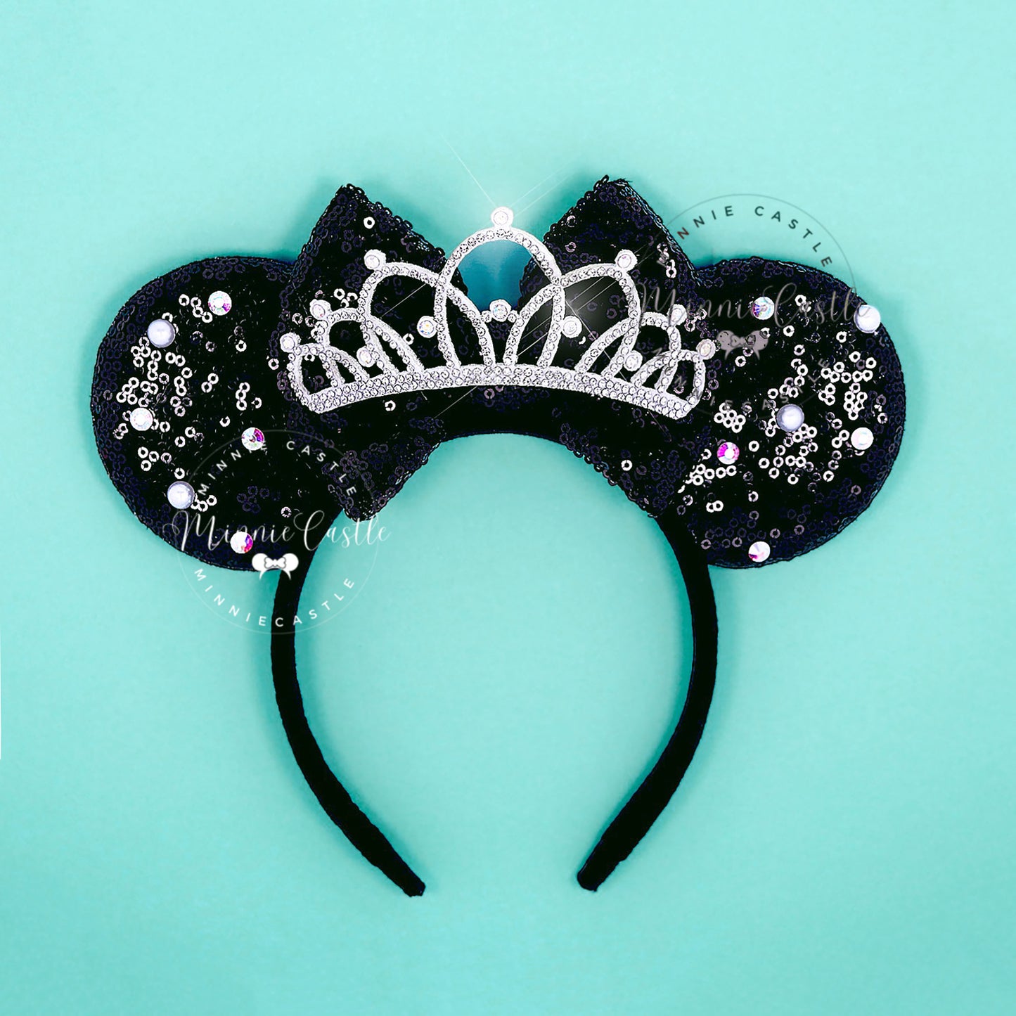 Spearmint Mouse Ears with Tiara