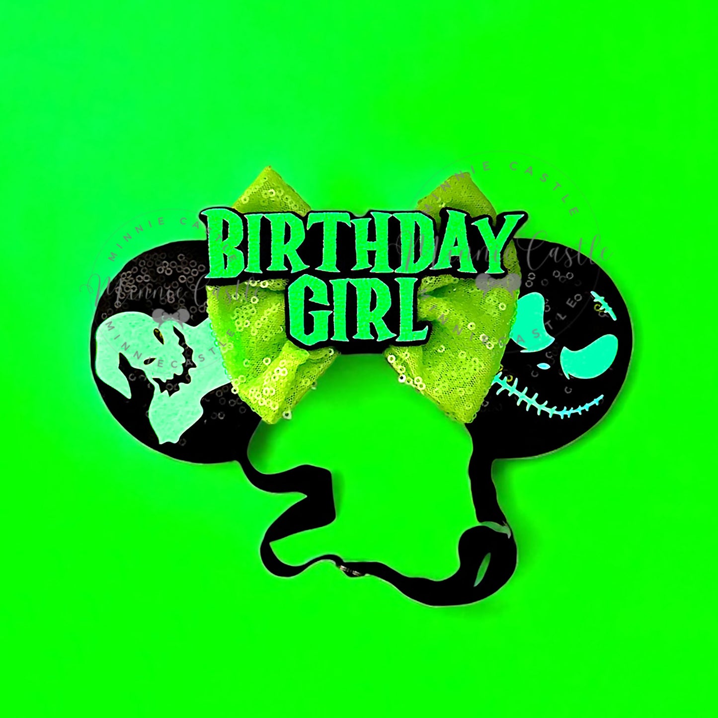 Birthday Boogie Spooky Mouse Ears (Elastic Headband)