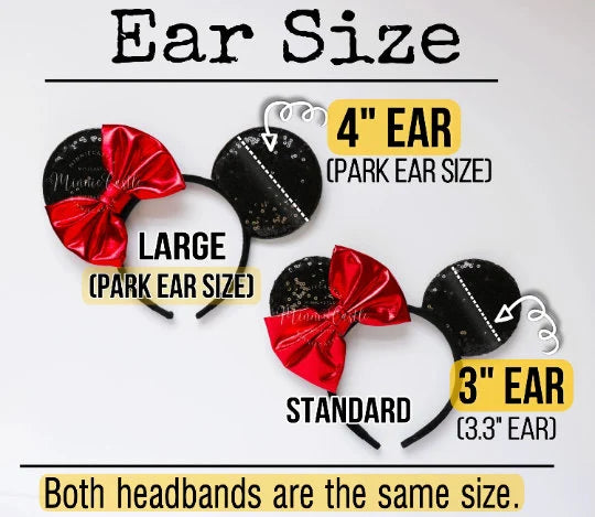Halloween tilted bow mouse ears