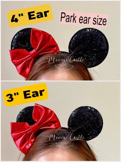 Halloween tilted bow mouse ears