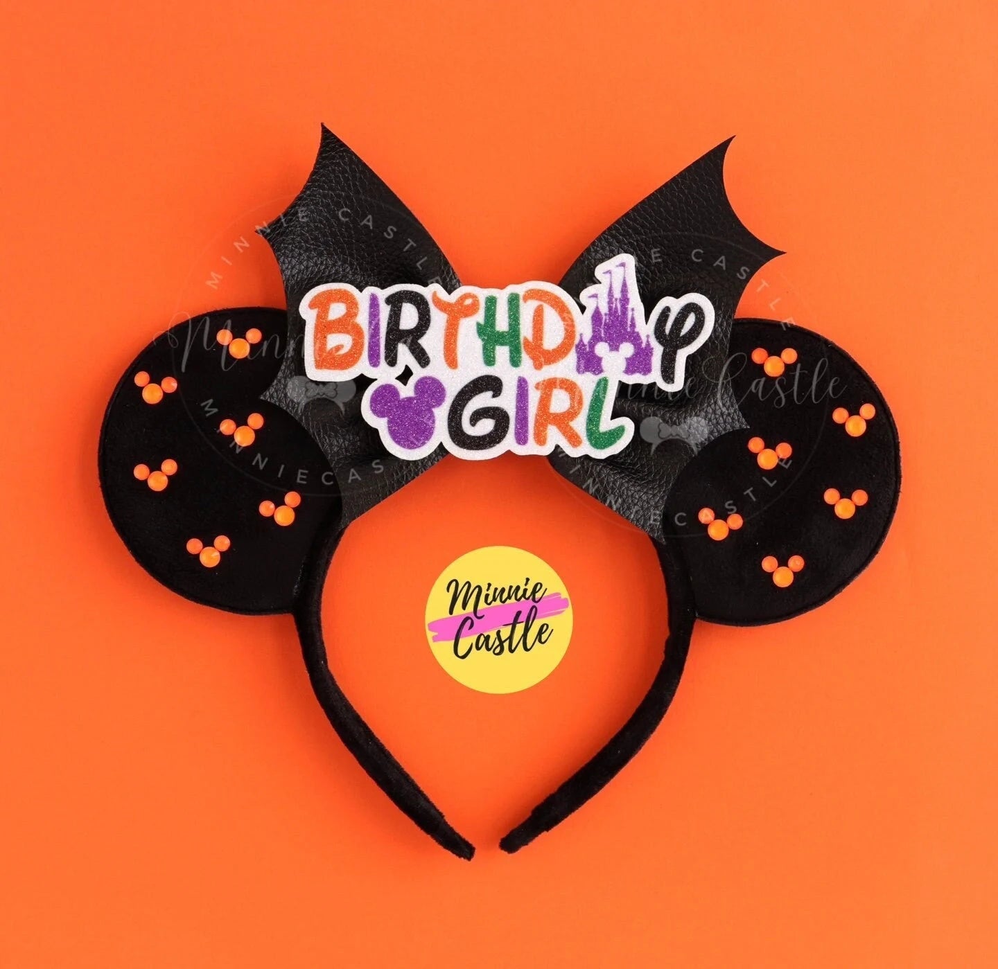Bat Bow Halloween Matte/seude Mouse Ear