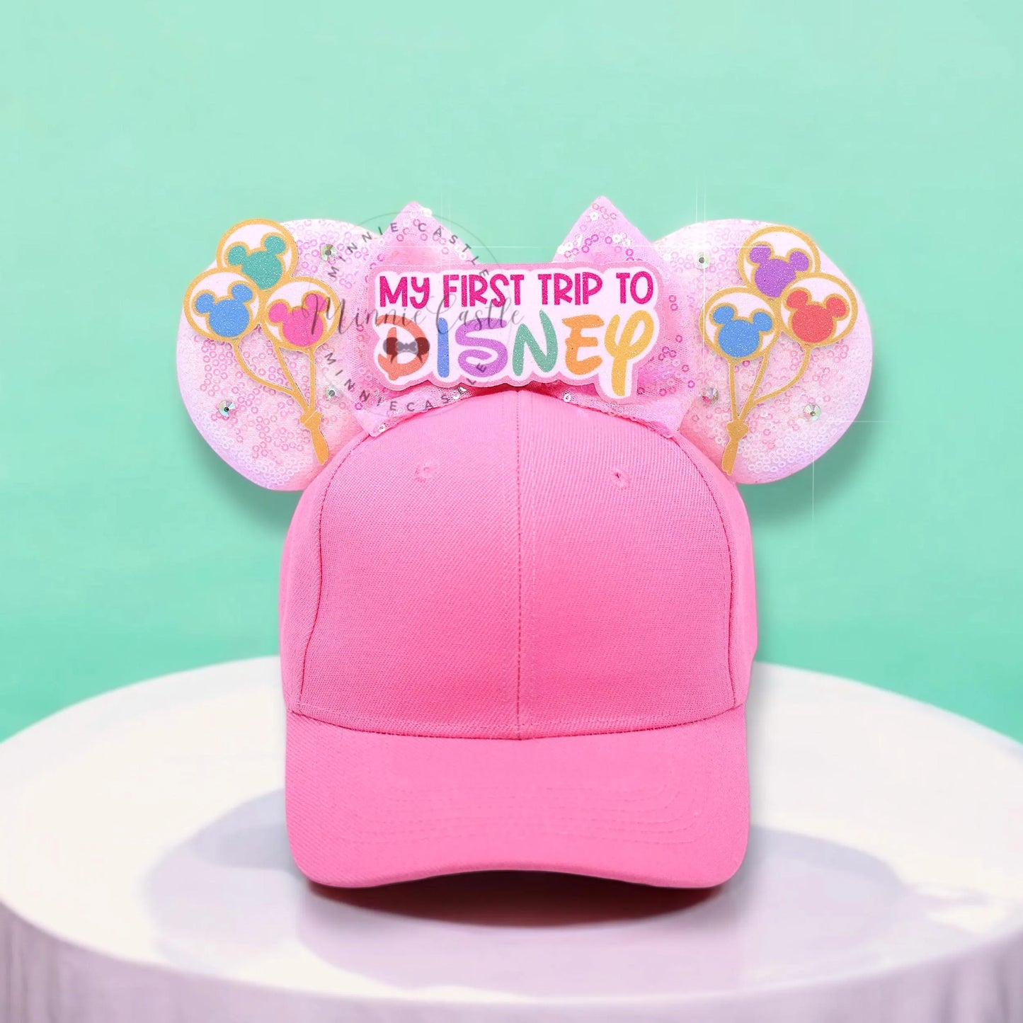 Large Gold Crown Mouse ear Hat