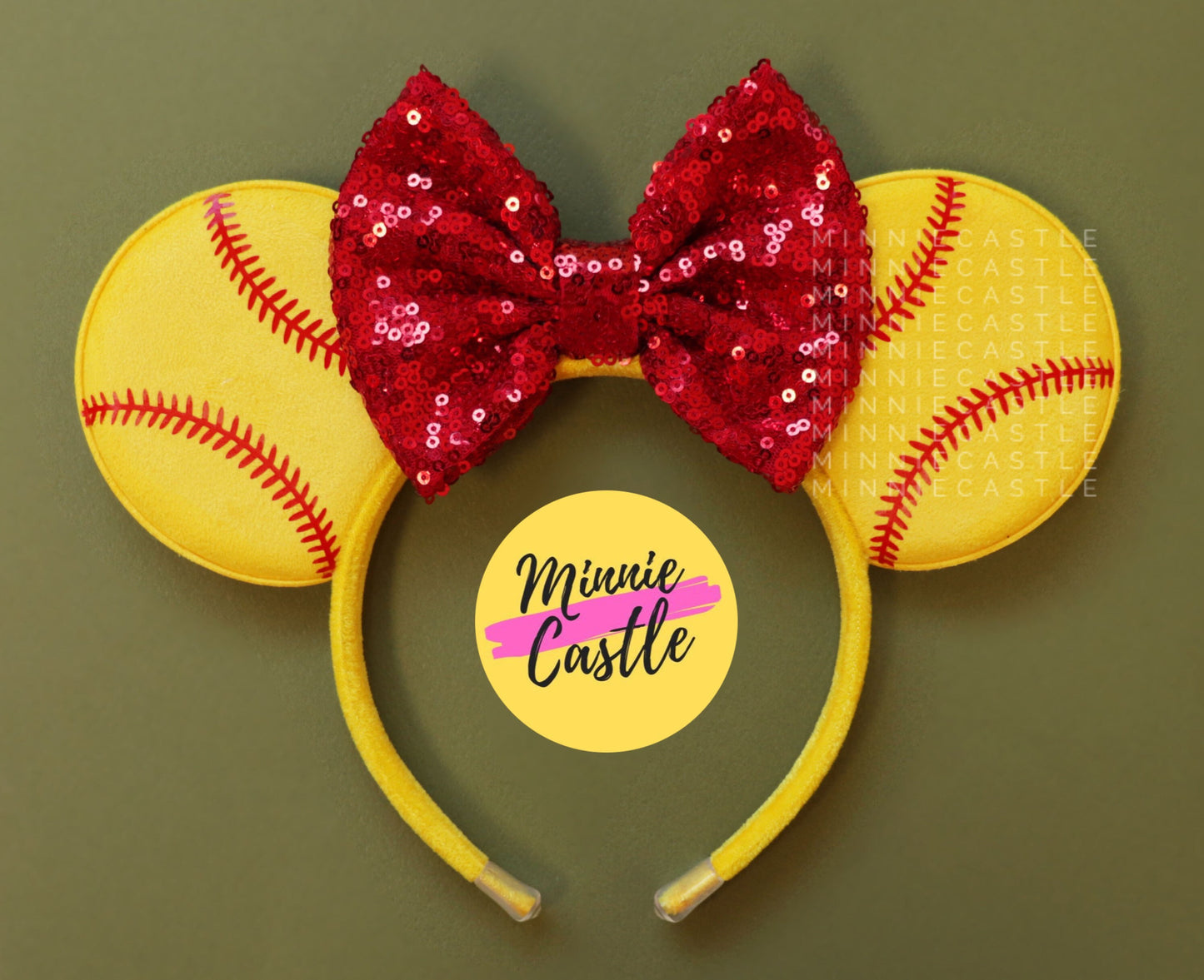 Softball Sport Mouse Ears