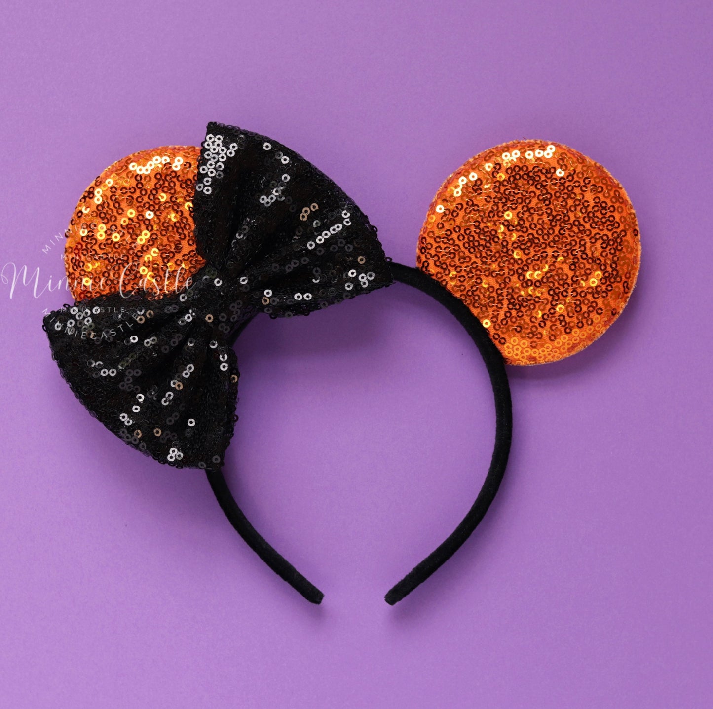 Halloween tilted bow mouse ears