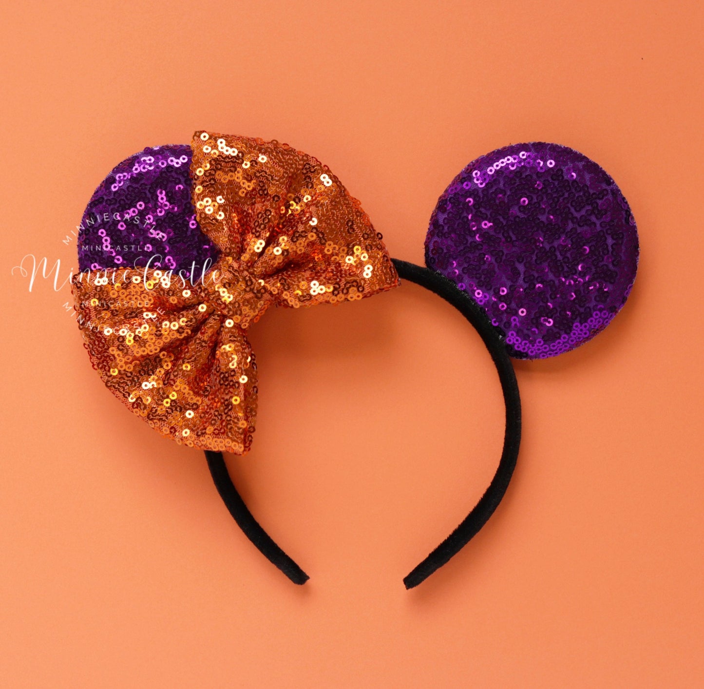 Halloween tilted bow mouse ears