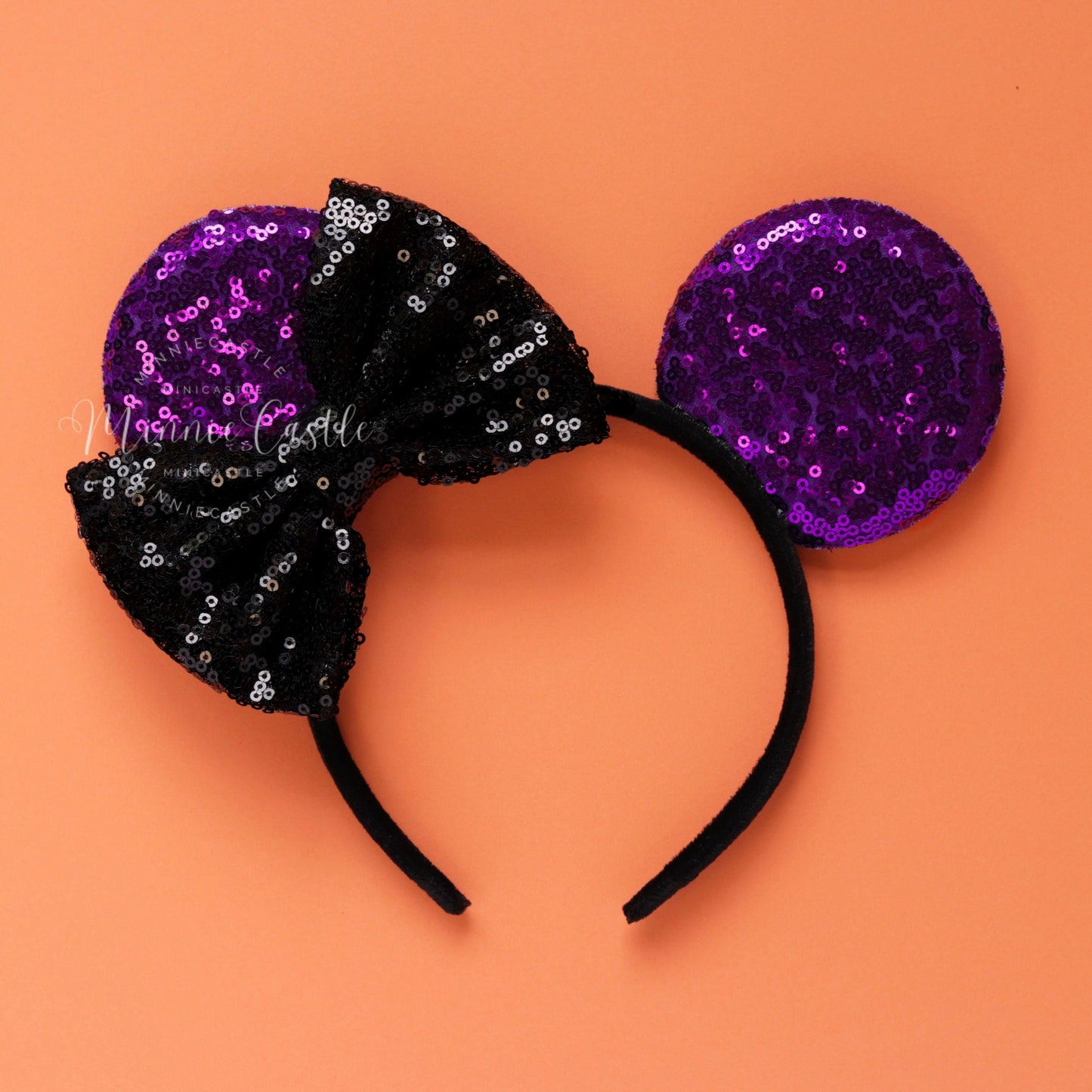 Halloween tilted bow mouse ears