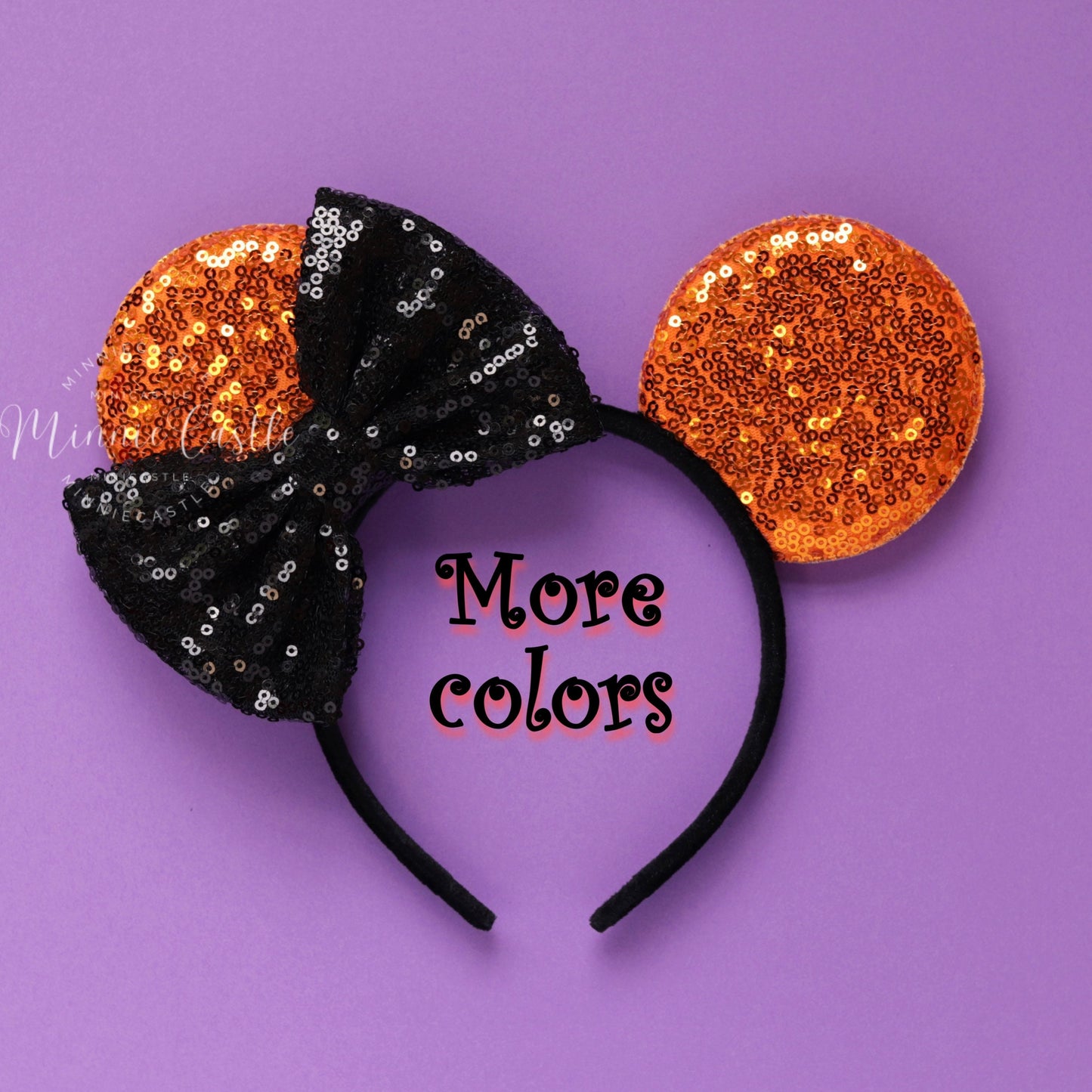Halloween tilted bow mouse ears