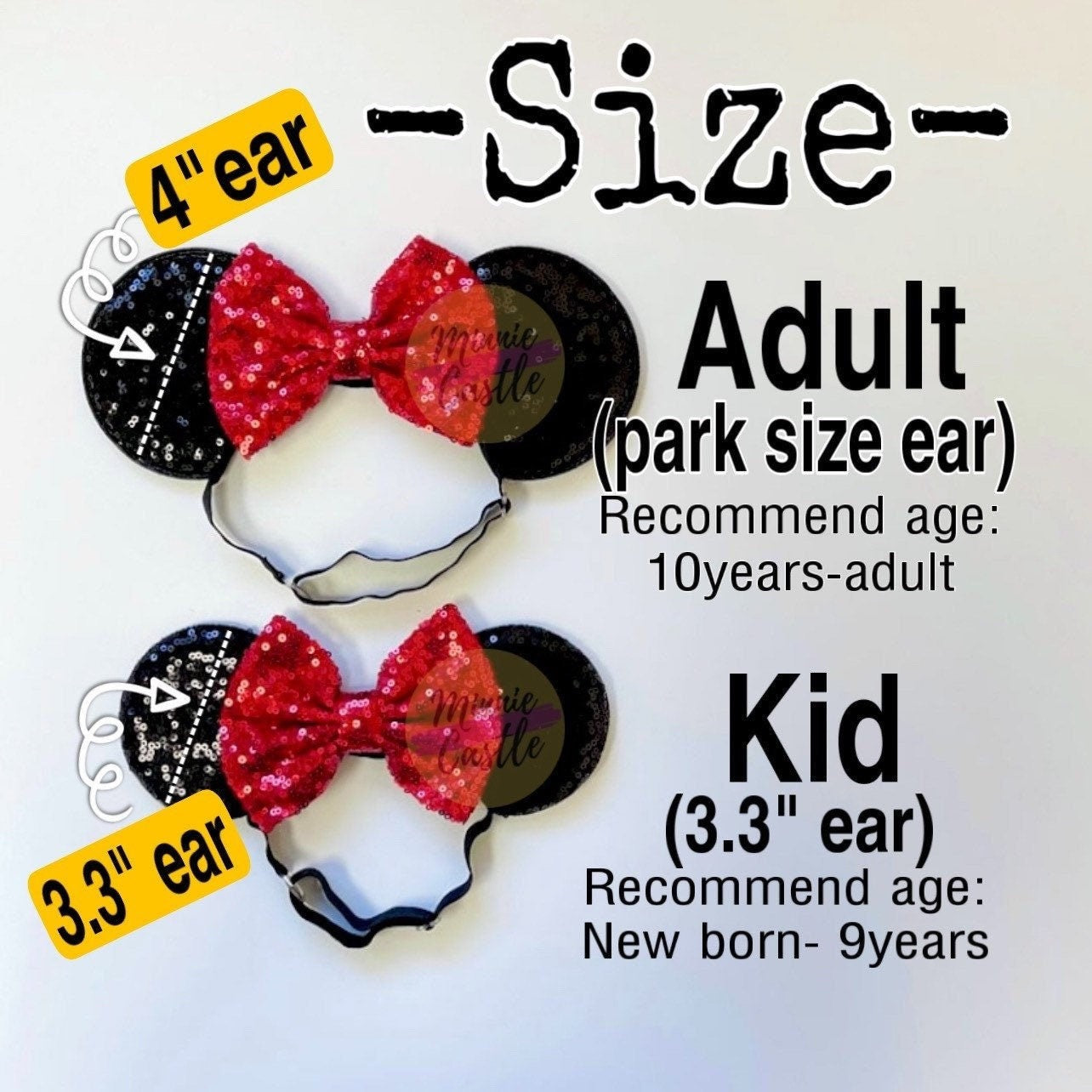 Halloween Mickey Ears Collections (Elastic Headband)