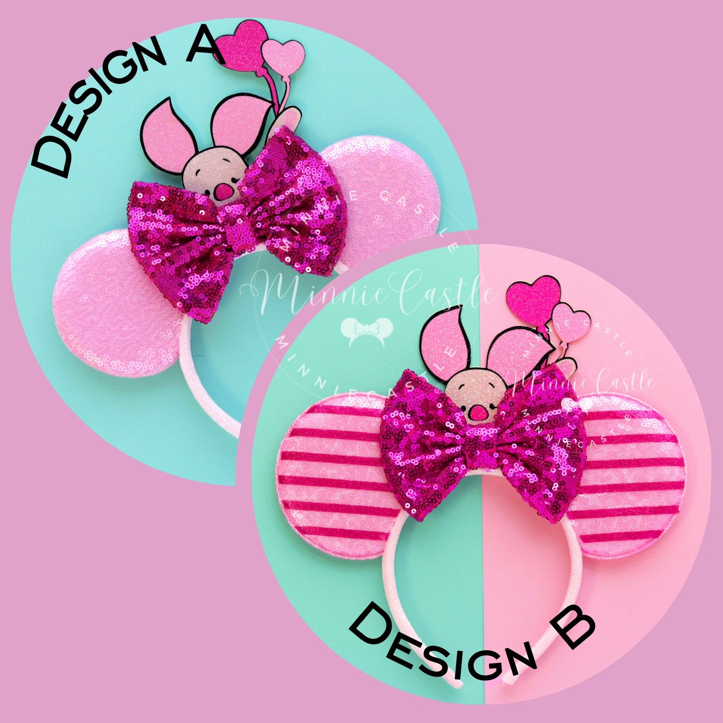 Pink Piggy Mouse Ears