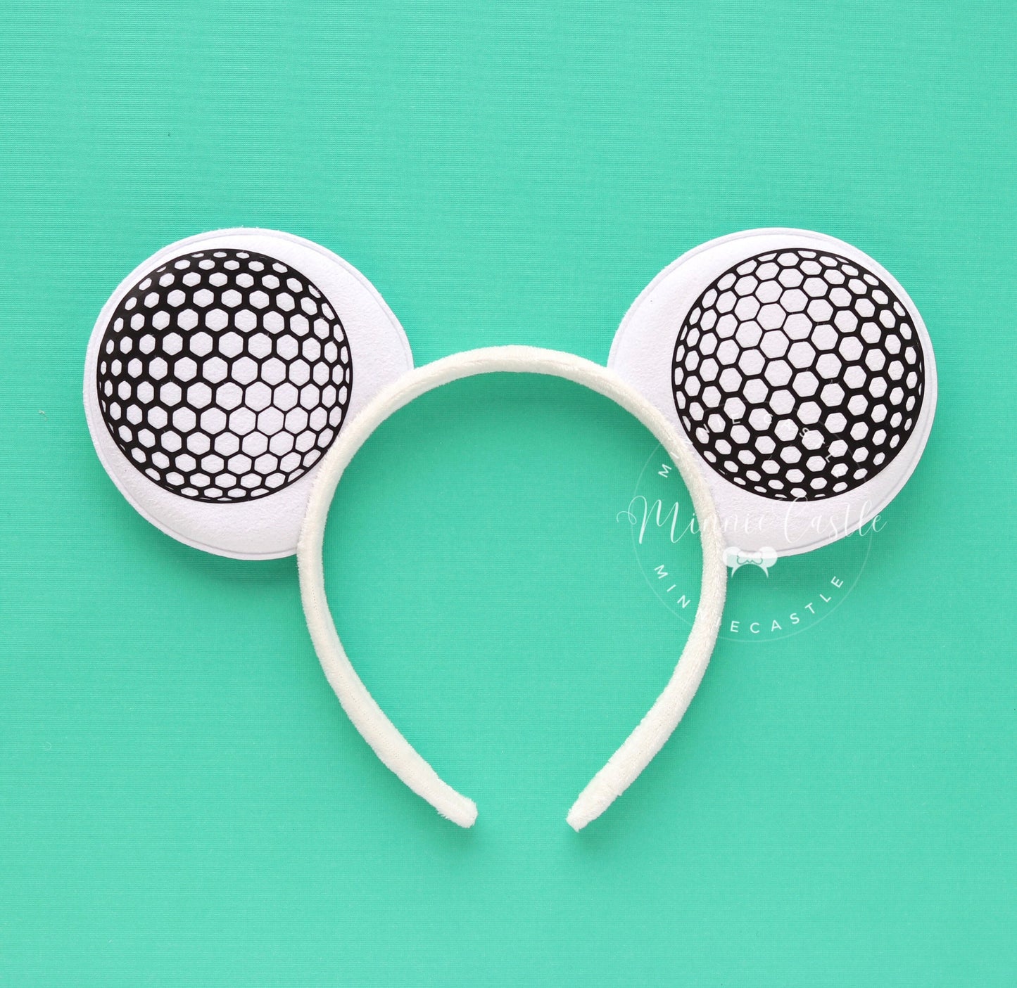 Golf Sports Mouse Ears with Sequin Bow