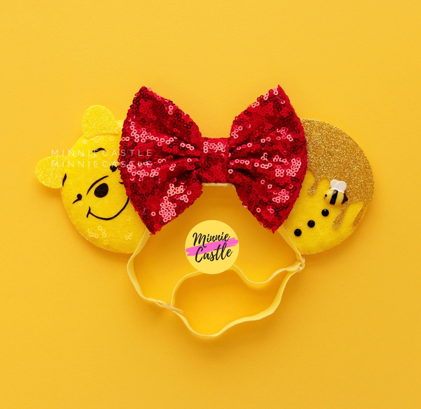 Poo Honey Mouse Ears (Elastic Headband)