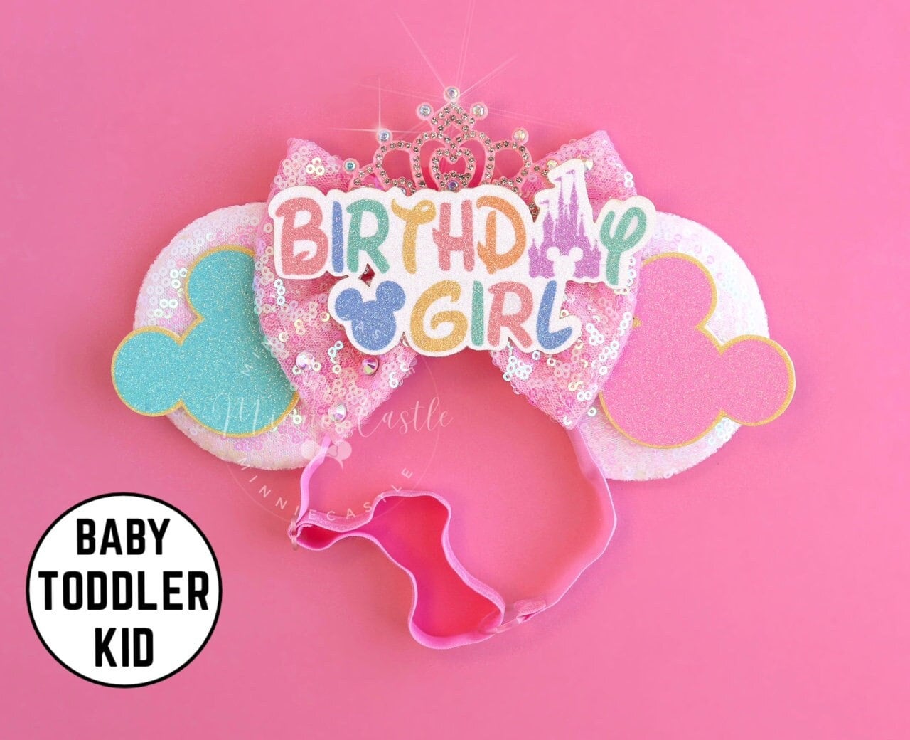 Birthday Mickey Ears (Elastic Band)