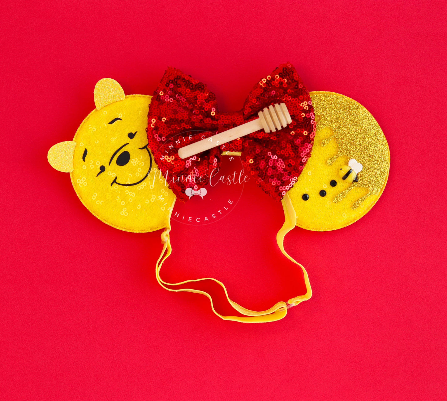 Poo Honey Mouse Ears (Elastic Headband)
