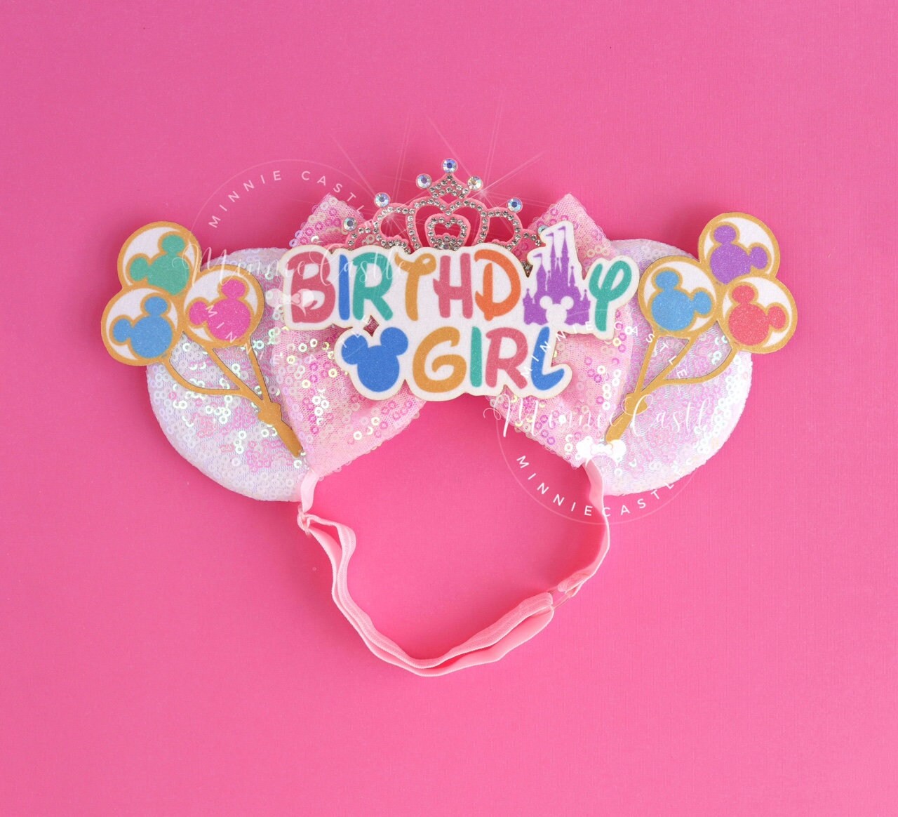 Birthday Mickey Ears (Elastic Band)