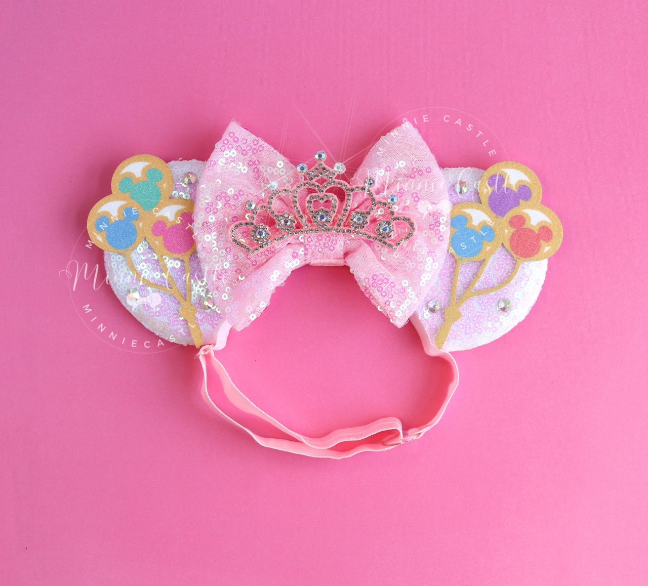 Mickey Ears with Castle (Elastic Band)