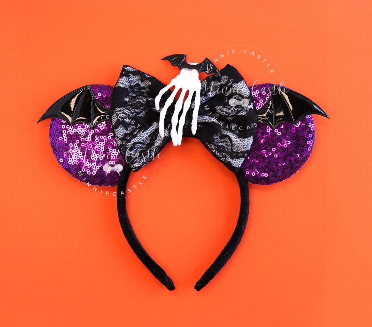 Halloween bat skeleton hand Mouse Ear