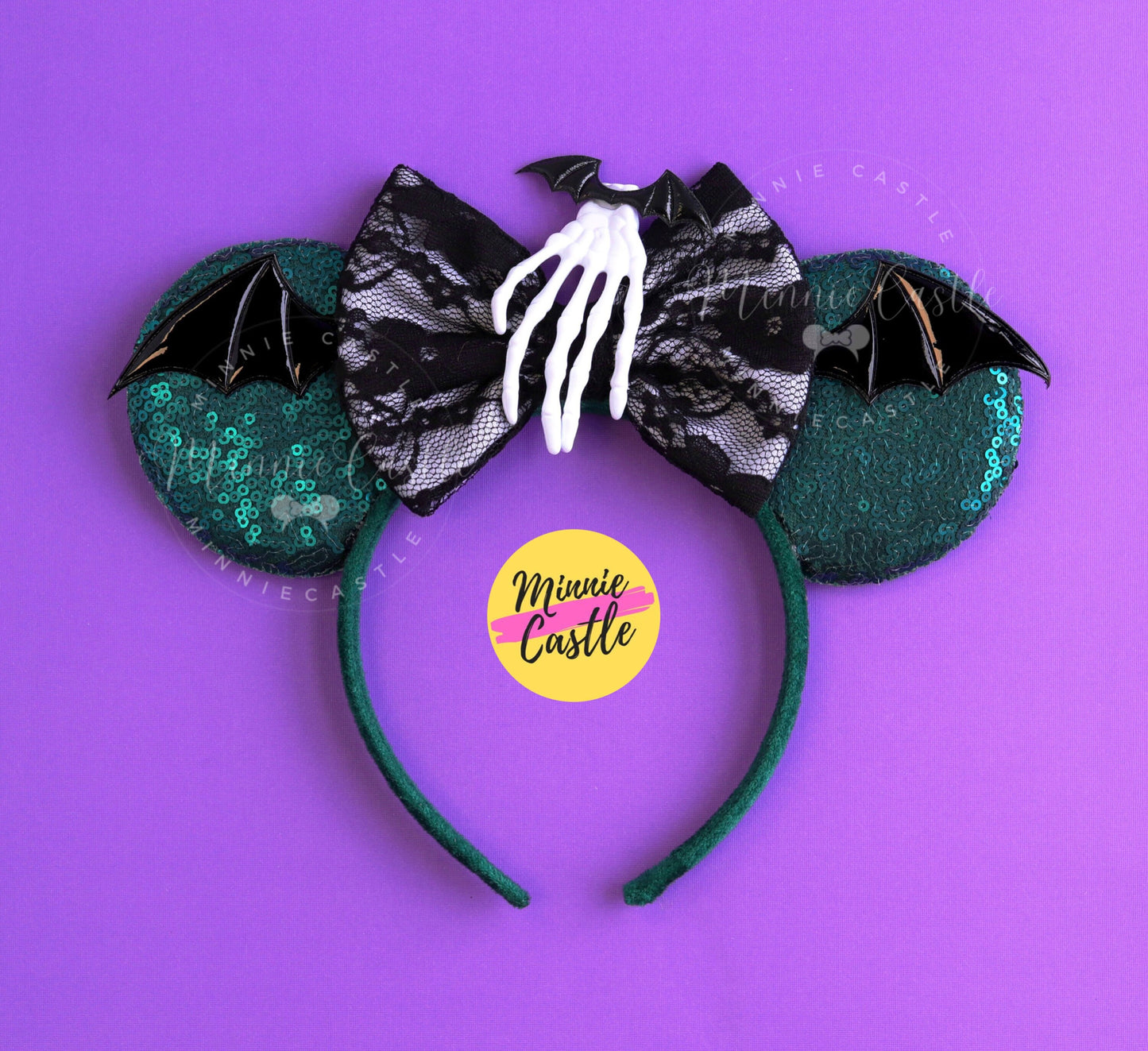 Halloween bat skeleton hand Mouse Ear