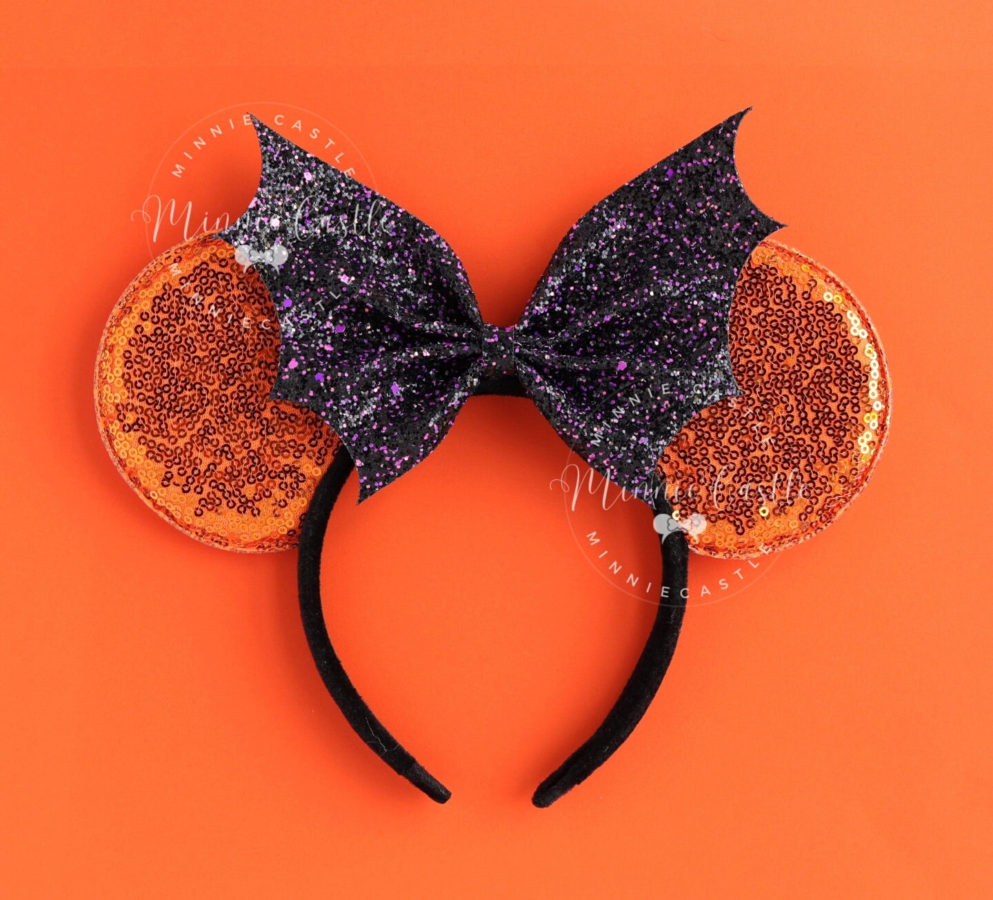 Bat Bow Halloween Mouse Ears