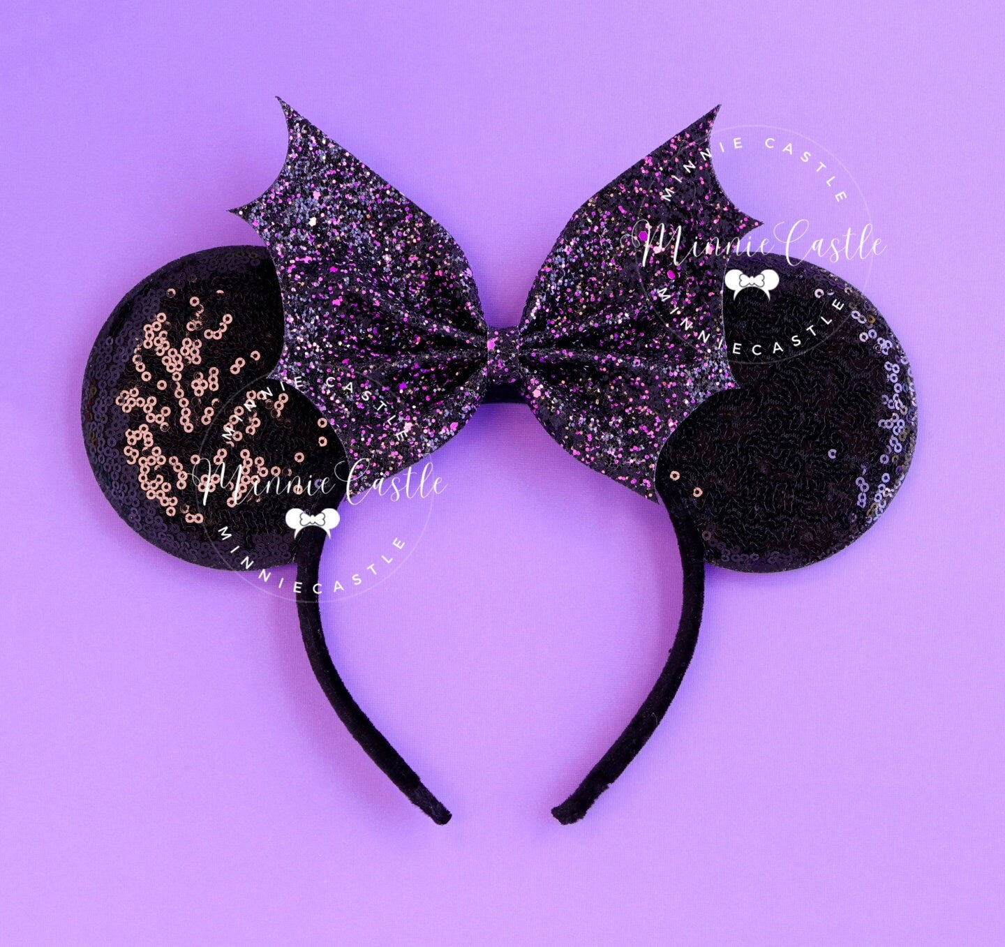 Bat Bow Halloween Mouse Ears