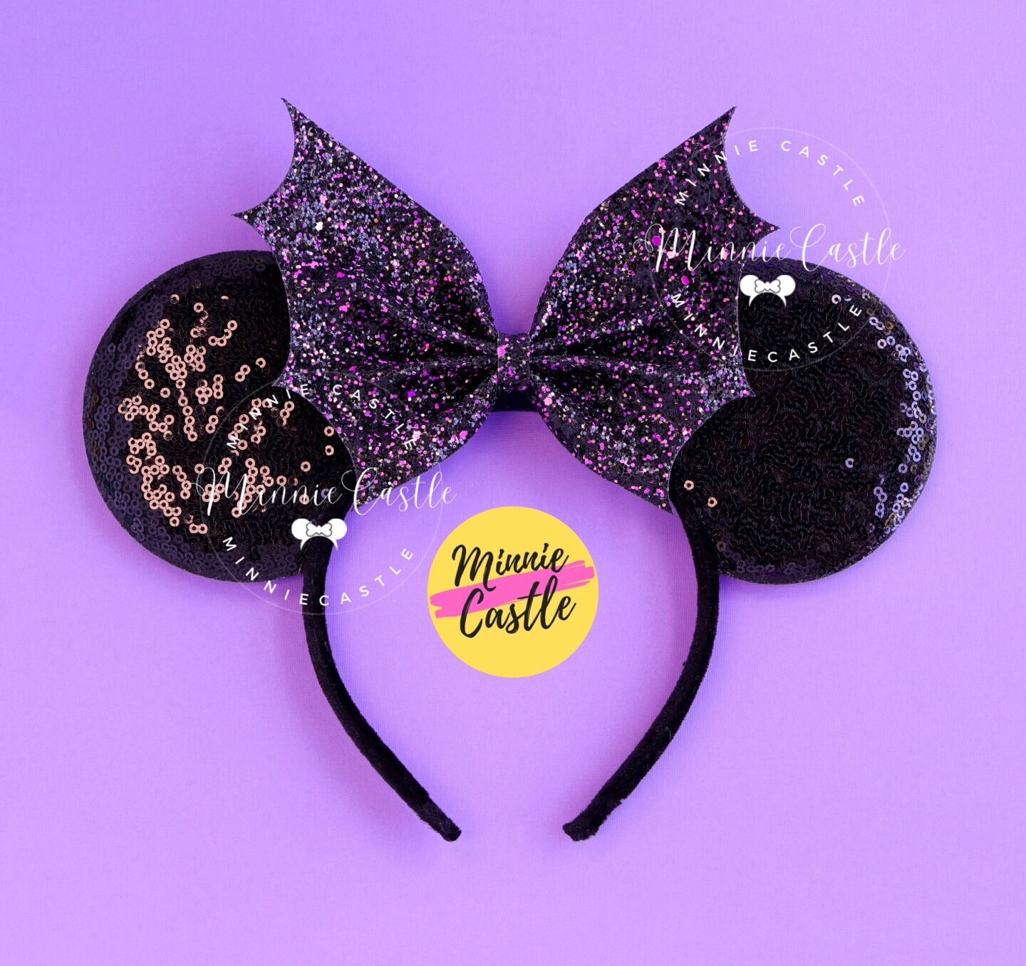 Bat Bow Halloween Mouse Ears