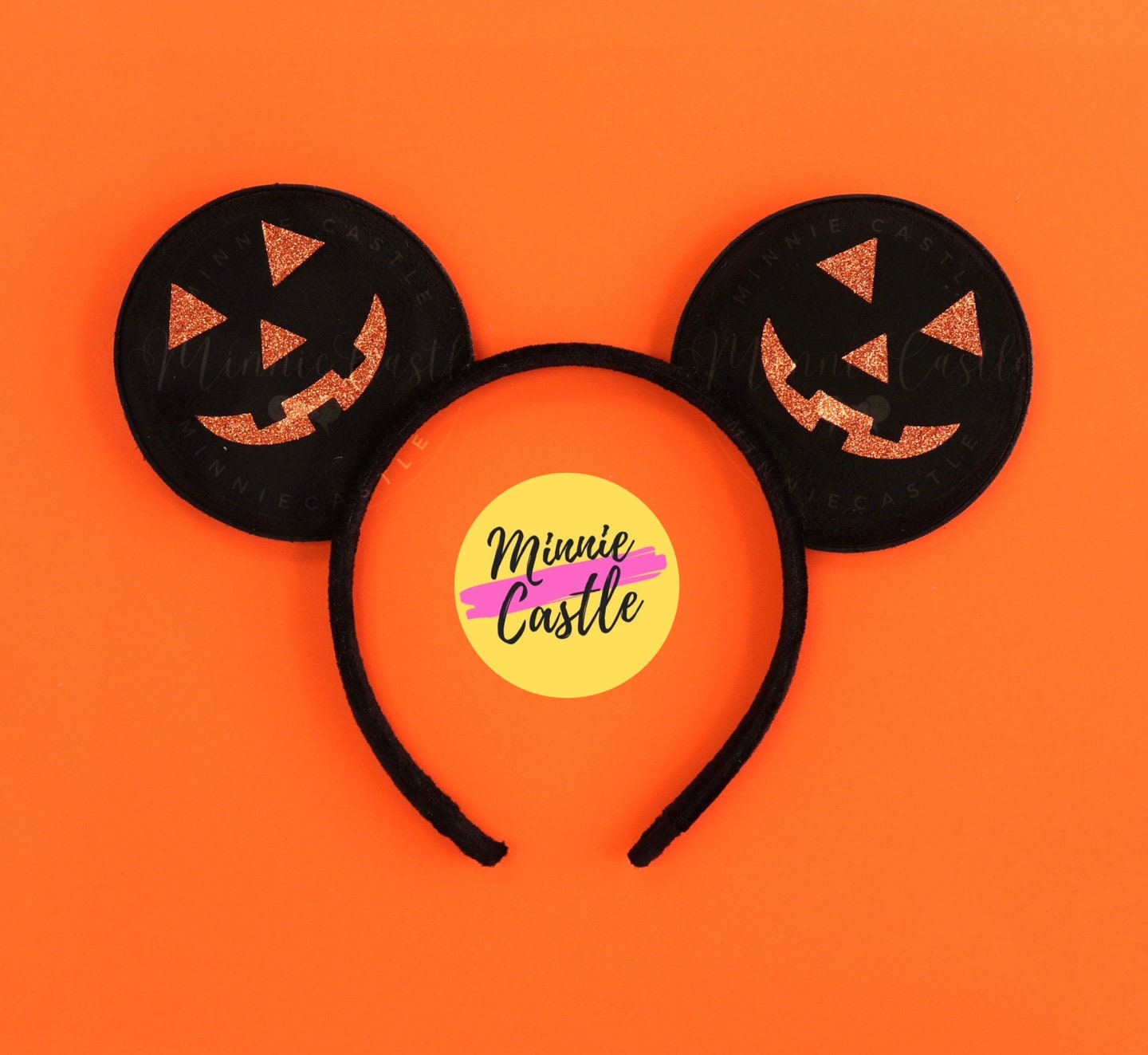 Halloween scary Pumpkin silhouette Ears