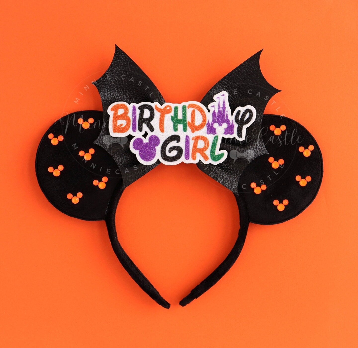 Birthday Day Halloween Bat Bow Mouse Ear