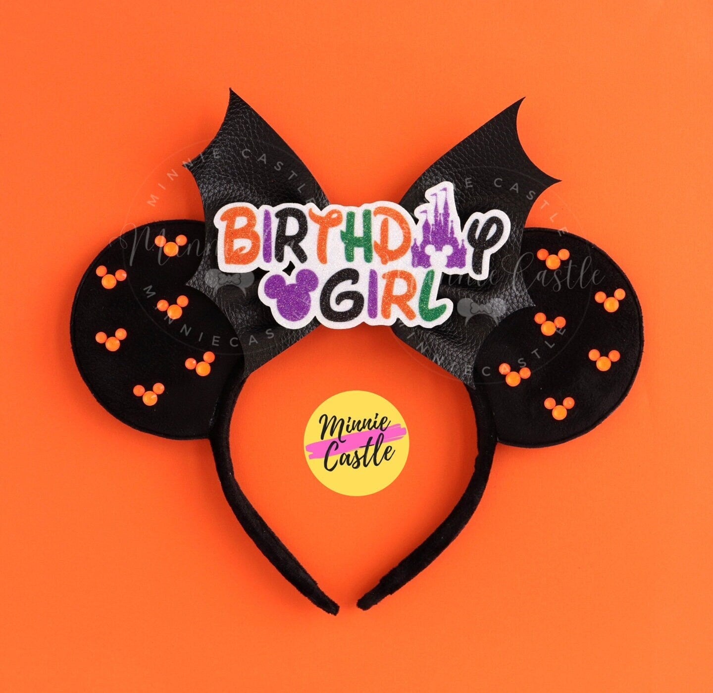 Birthday Day Halloween Bat Bow Mouse Ear