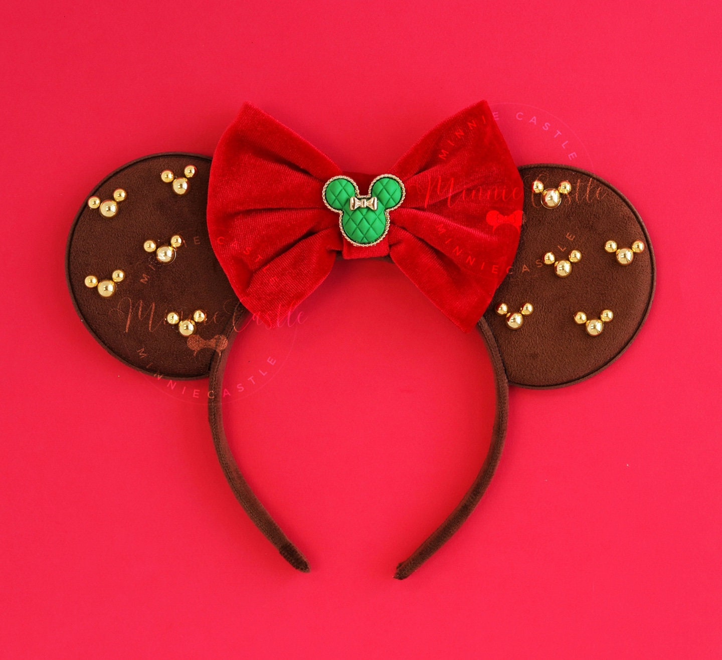 Christmas Minni Pearl Mouse Ears