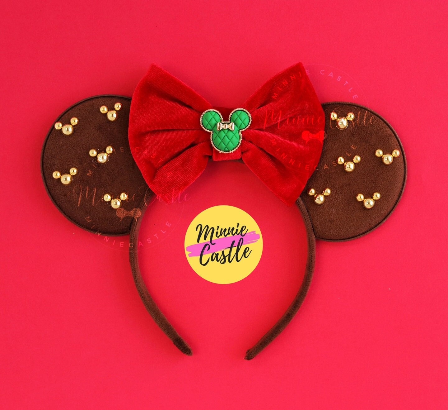 Christmas Minni Pearl Mouse Ears