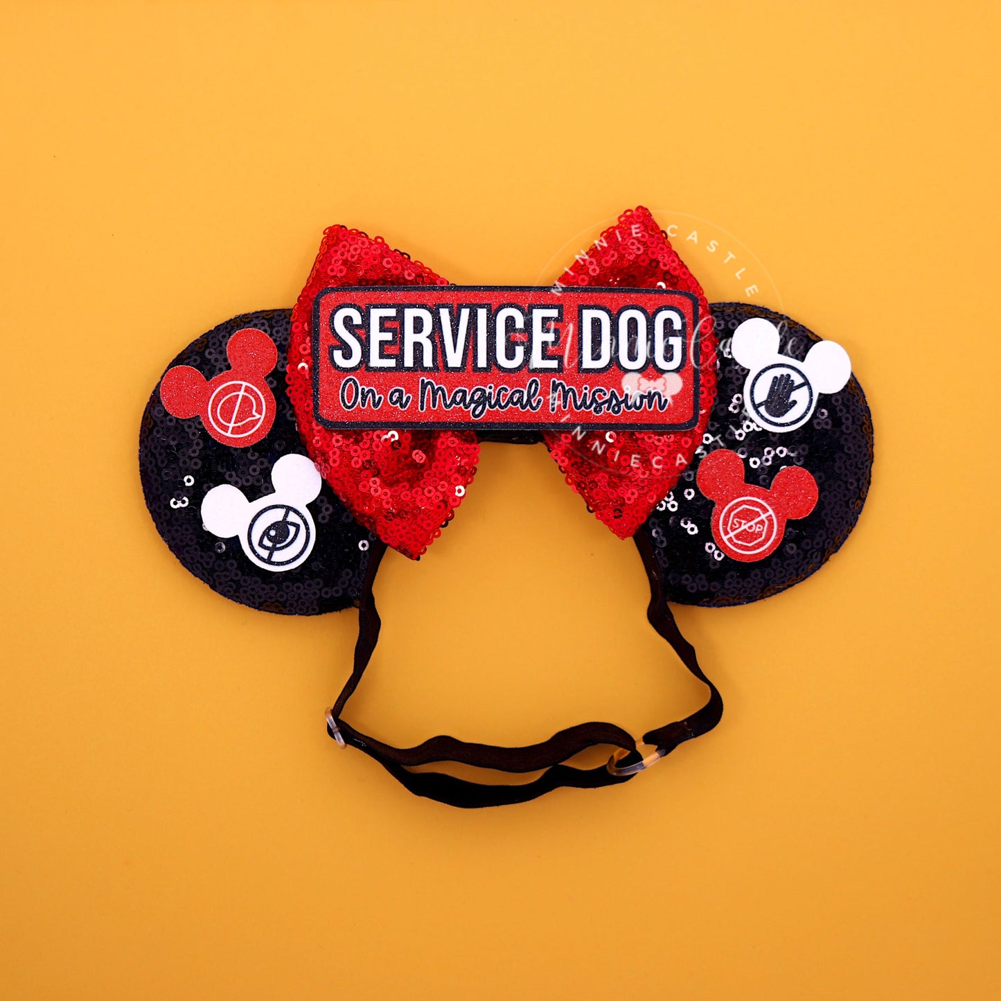 Magical Mission Mouse Ears Headband for Service Dog