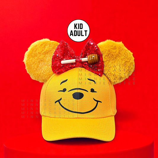Pooh Fuzzy Mouse Ears Baseball Cap