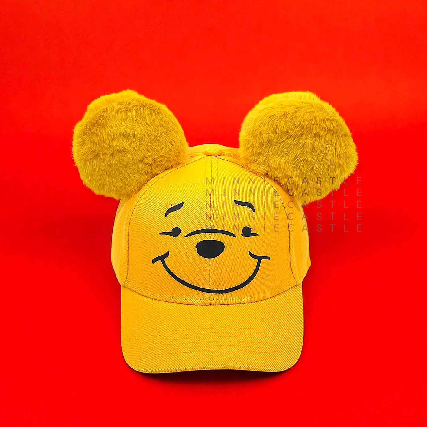 Pooh Fuzzy Mouse Ears Baseball Cap