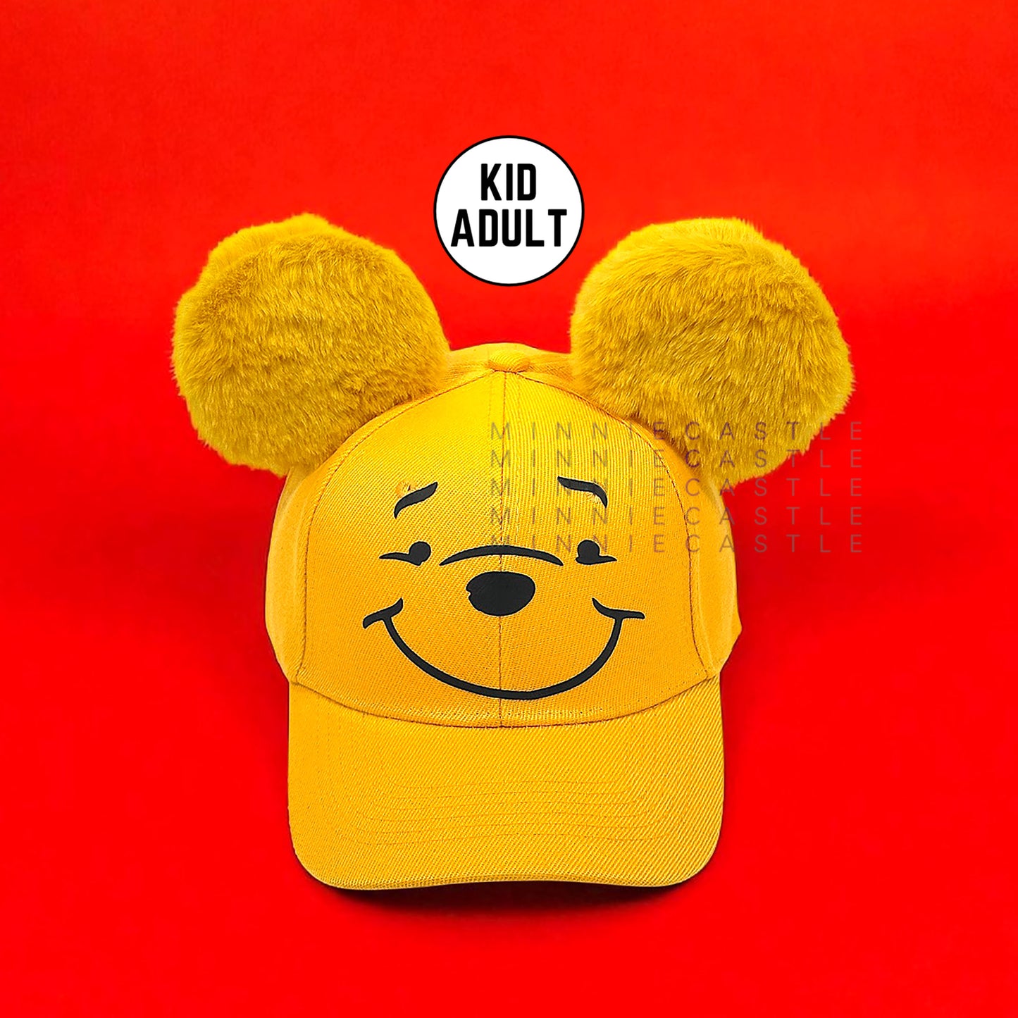 Pooh Fuzzy Mouse Ears Baseball Cap