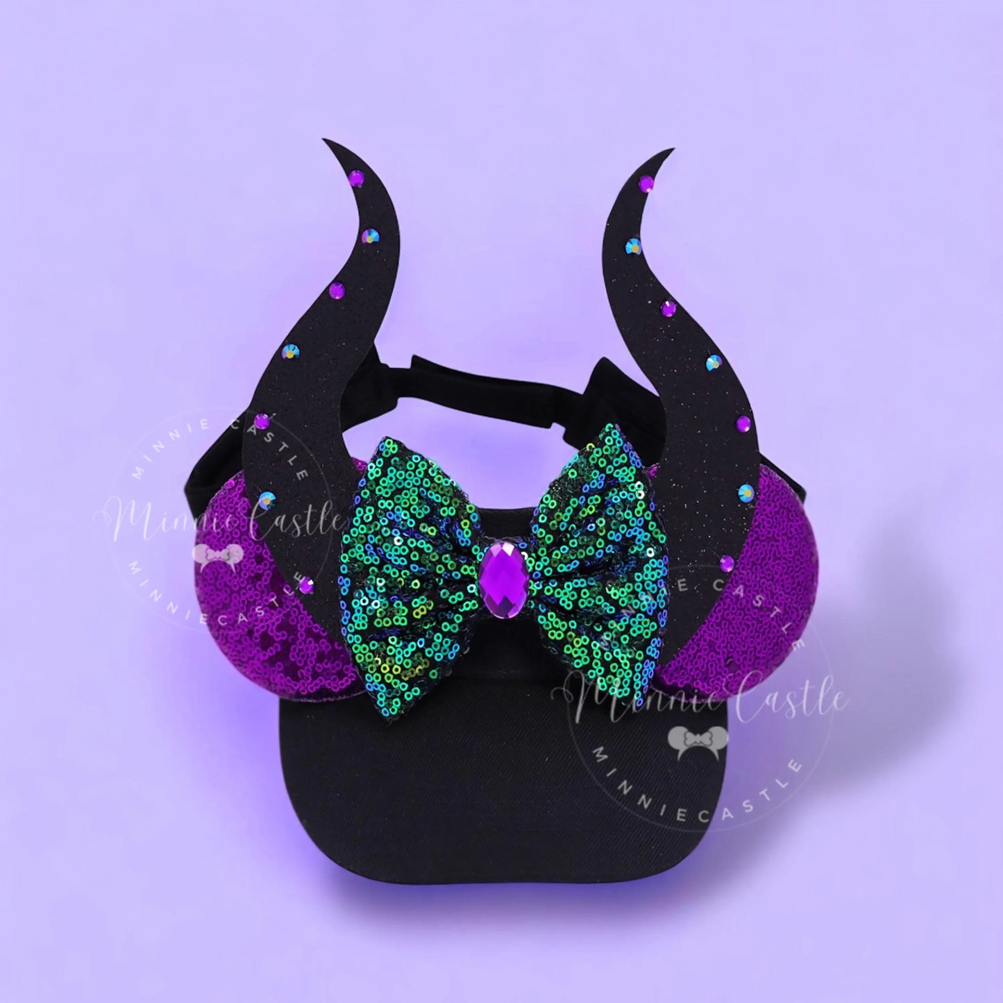 Malficent Mouse Ears Visor