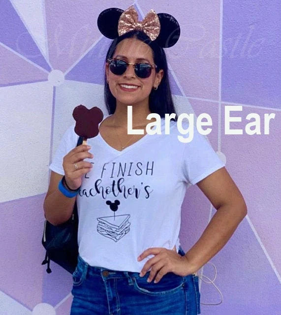 Black Polkadot halloween mouse ears