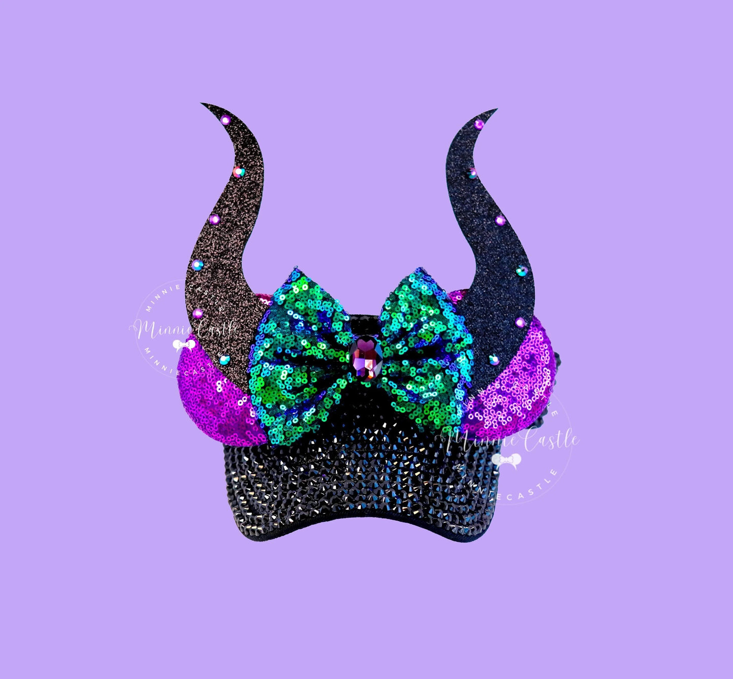 Malficent Mouse Ears Visor
