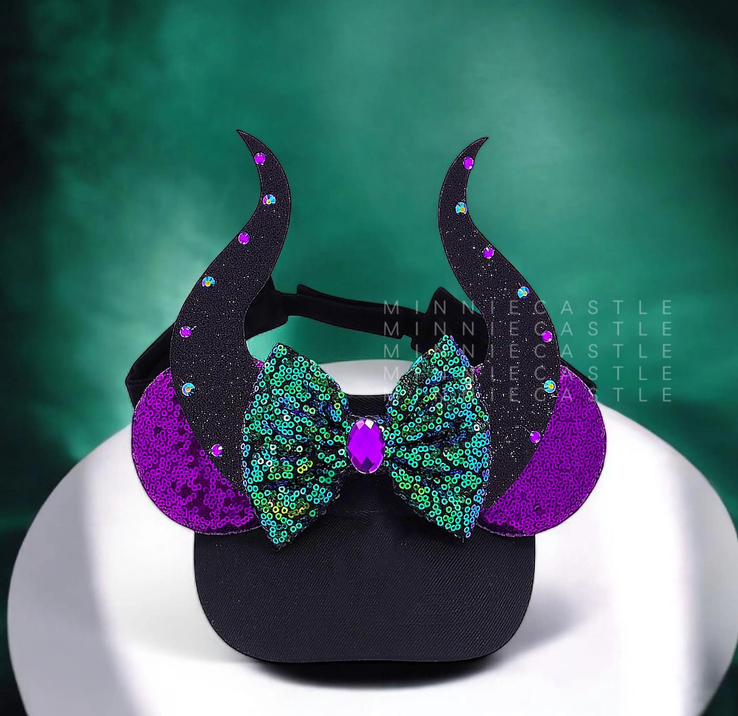 Malficent Mouse Ears Visor