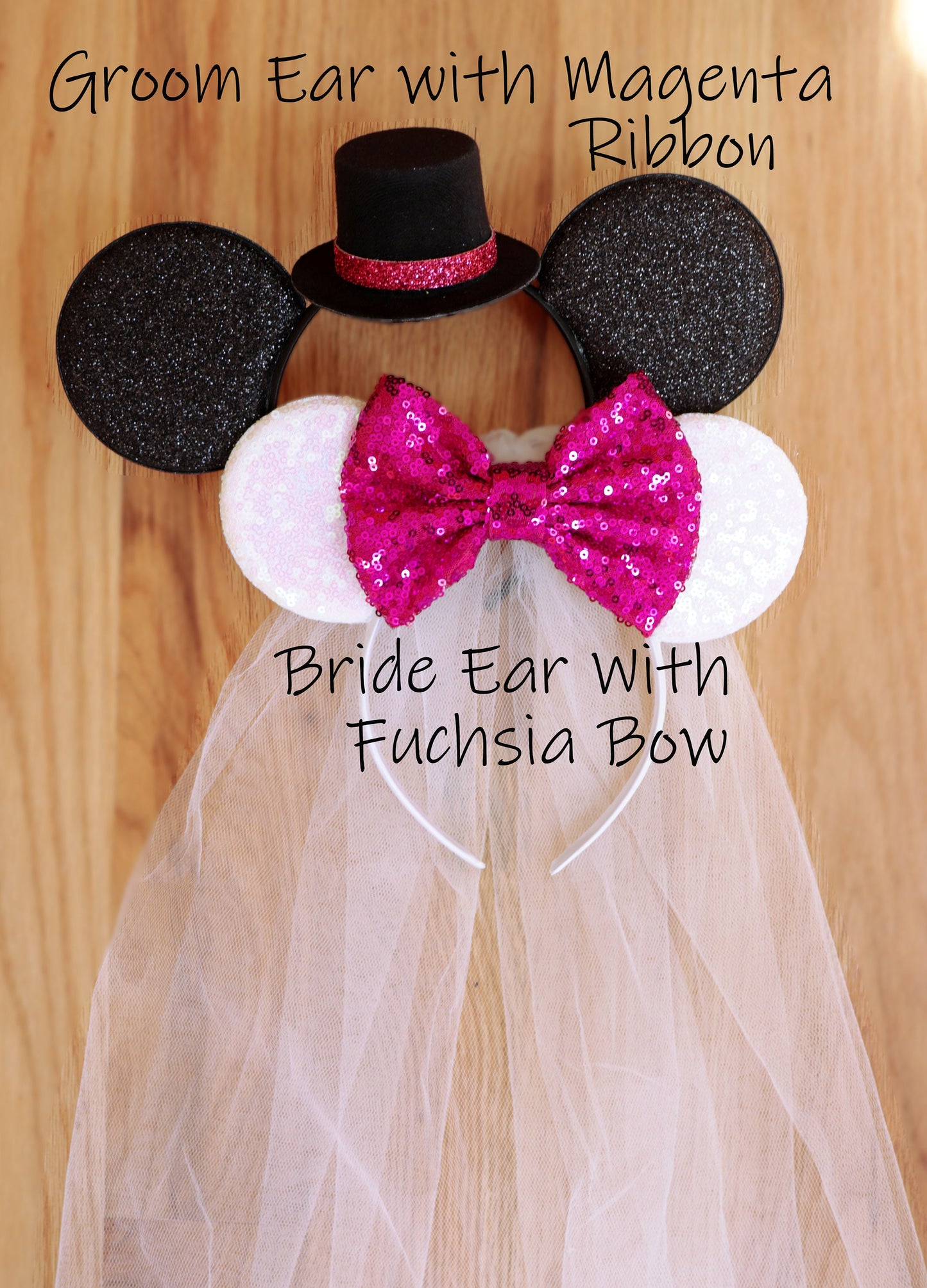 Fuchsia Bow Ears