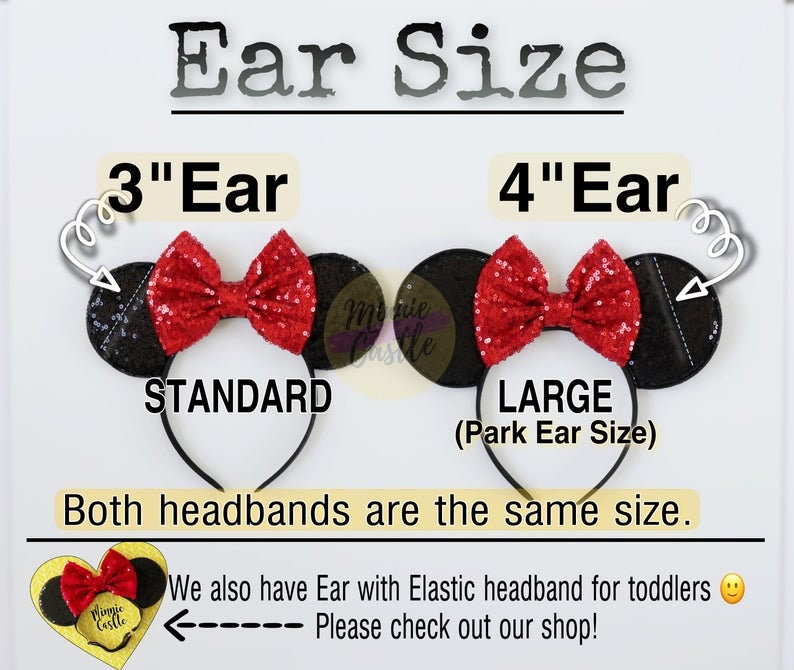 Red Bow Mickey Ears