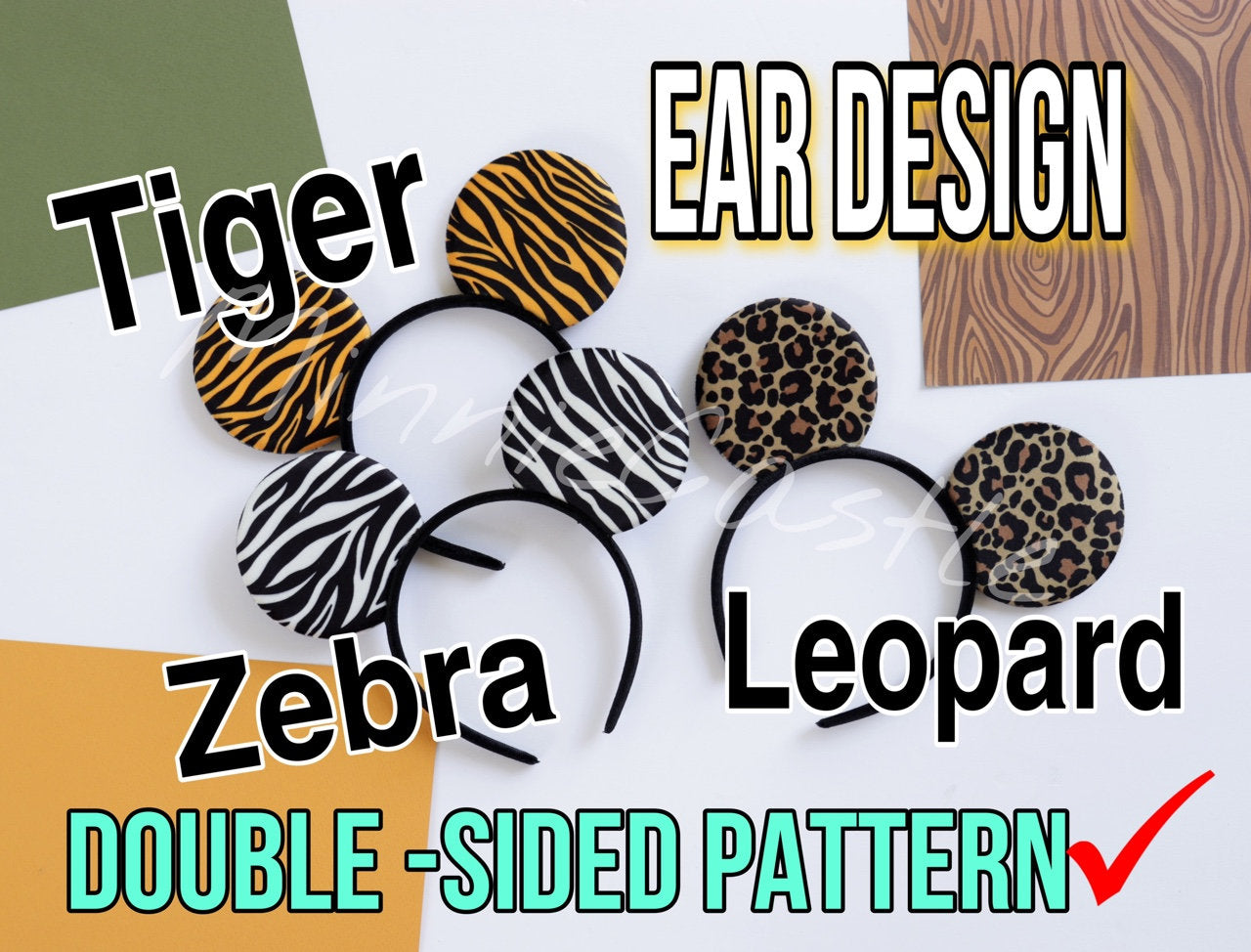 Zebra Minnie Ears