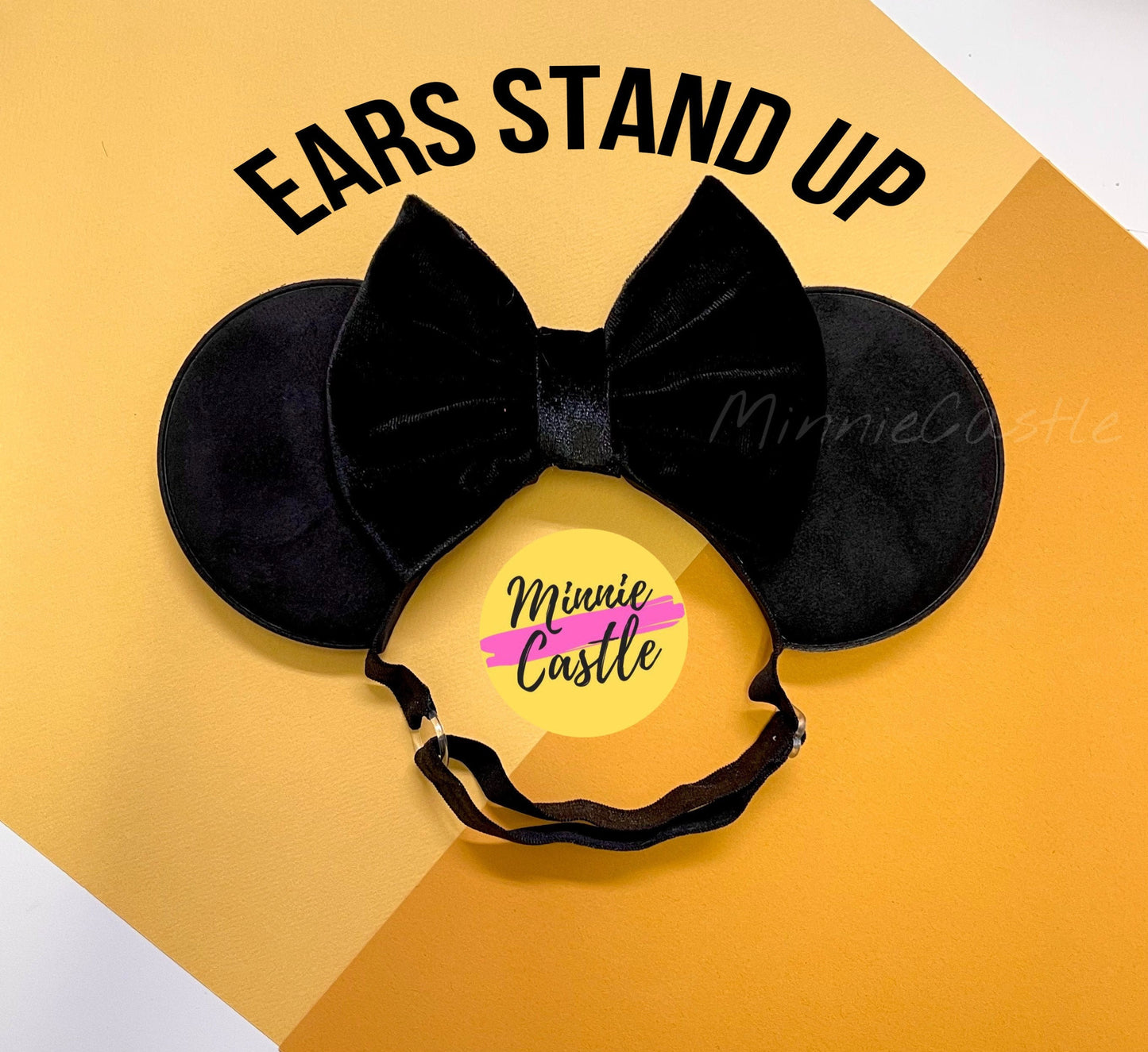 Velvet Mouse Ears (Elastic Band)