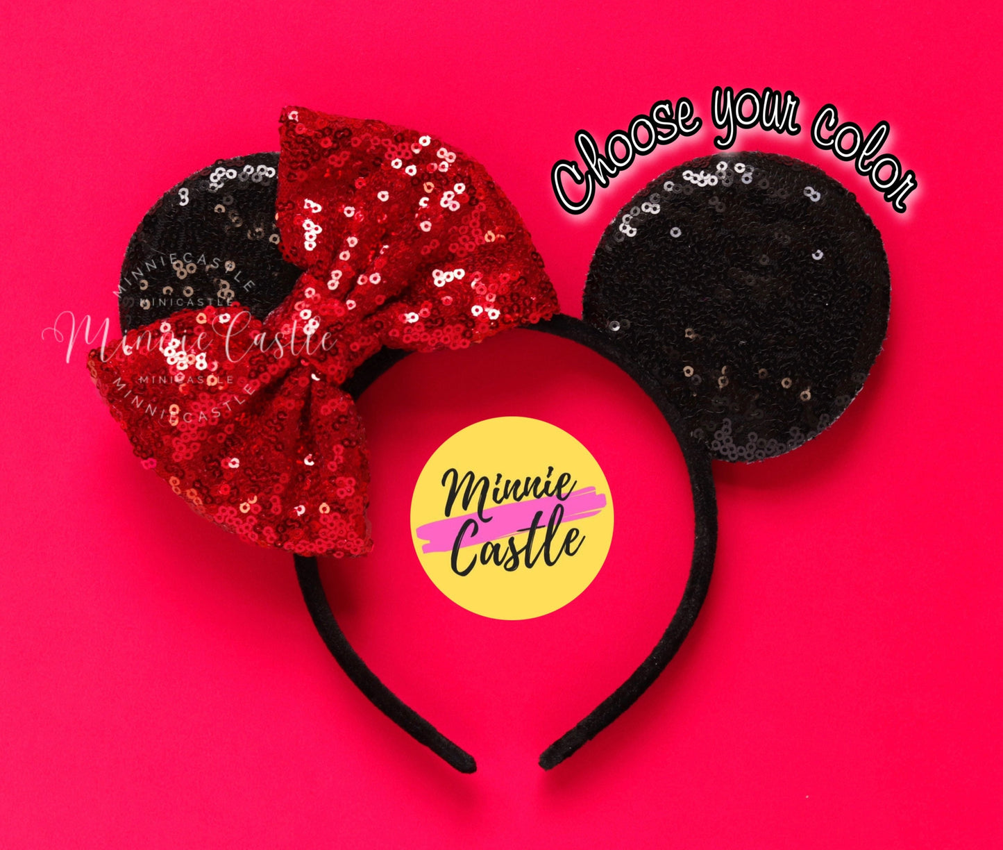 Minnie Red Bow Mickey Ears