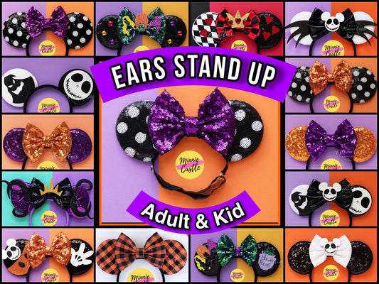 Halloween Mickey Ears (Elastic Band)