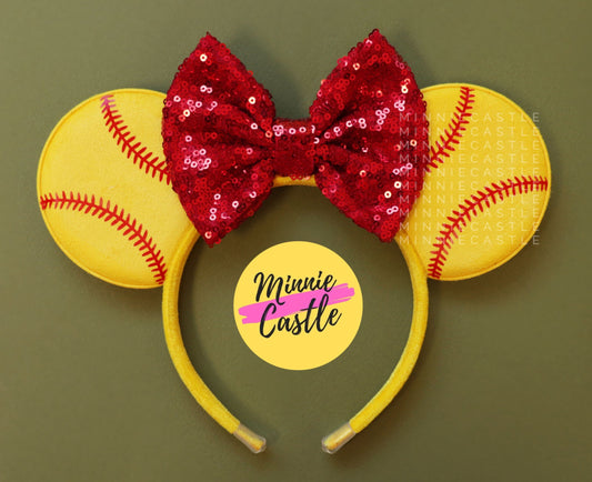Softball Minnie Ears