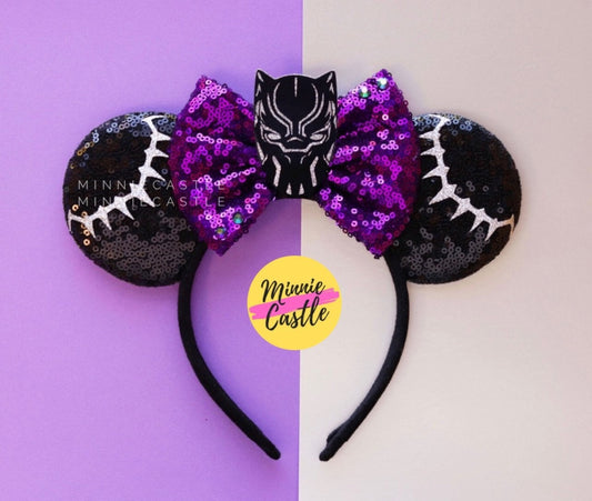 Panther Bow Mickey Ears
