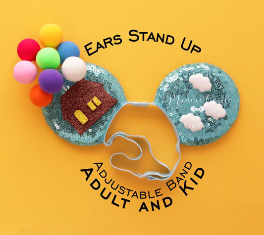 Up Balloon Mickey Ears (Elastic Band)