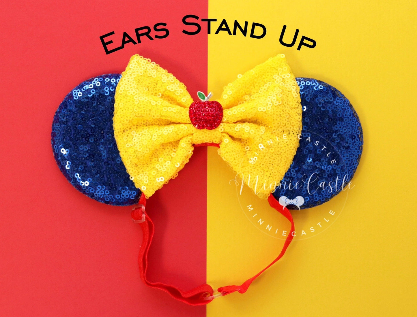 Snow White Mickey Ears (Elastic Headband)
