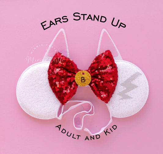 Bolt Minnie Ears (Elastic Ears)