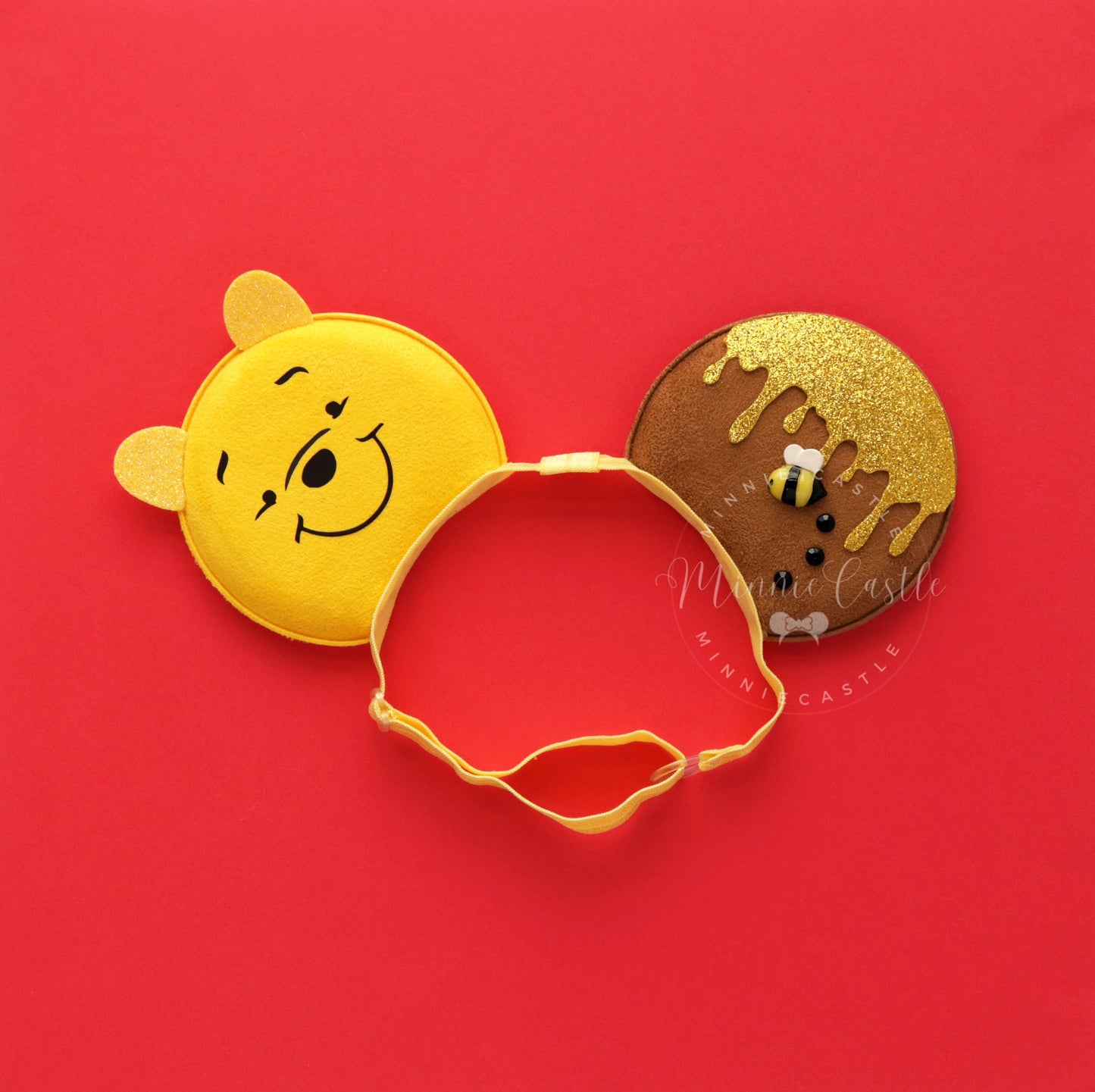 Pooh Bear Ears (Elastic Band)