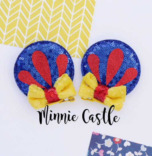 Snow White Mickey Hair Clip Ears (Toddler-Kid)